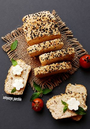 عکسی از دستور نان لوبیا سفید 🌸 نان پروتئینی رژیمی
