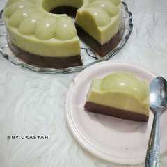 Puding Alpukat Lapis Cokelat রেসিপির প্রধান ছবি