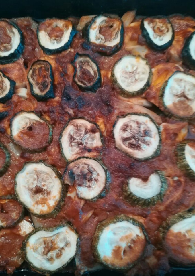 Una foto de Calabacines al horno