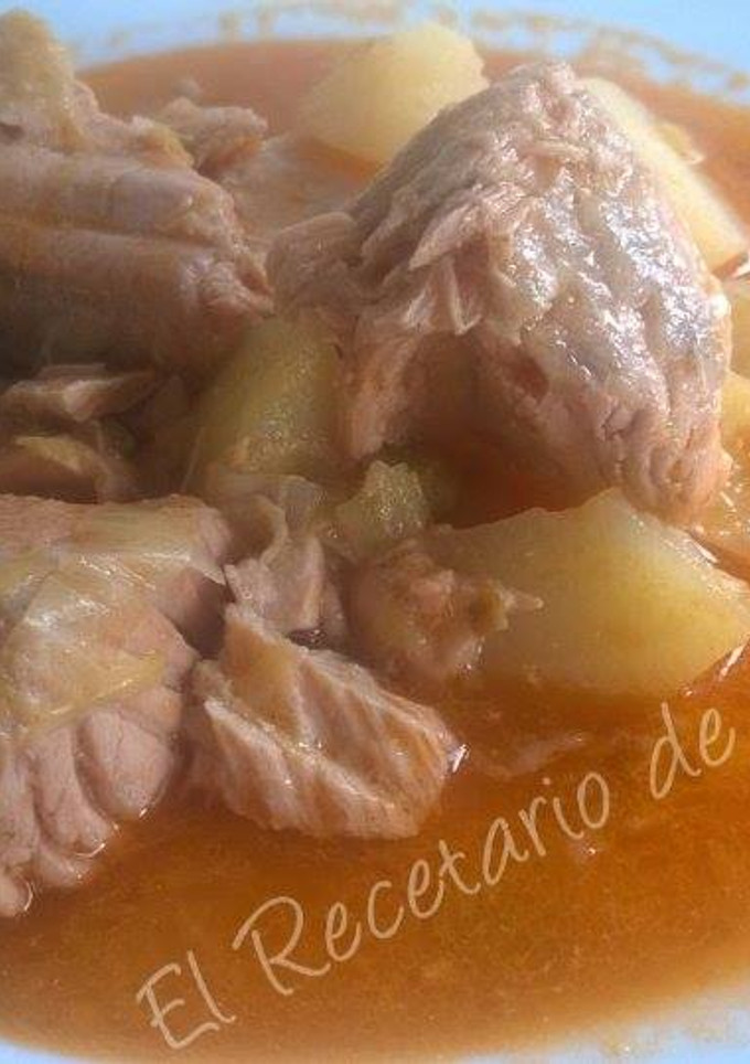Una foto de Salmón al cava rosado