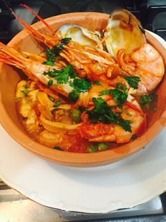 Una foto de Cazuela de Mariscos