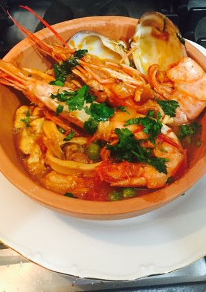 Una foto de Cazuela de Mariscos