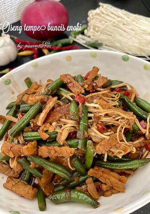Foto resep Oseng tempe buncis enoki