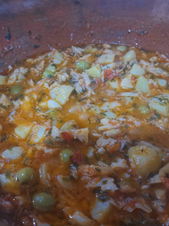 Una foto de Bacalao a la Vizcaína