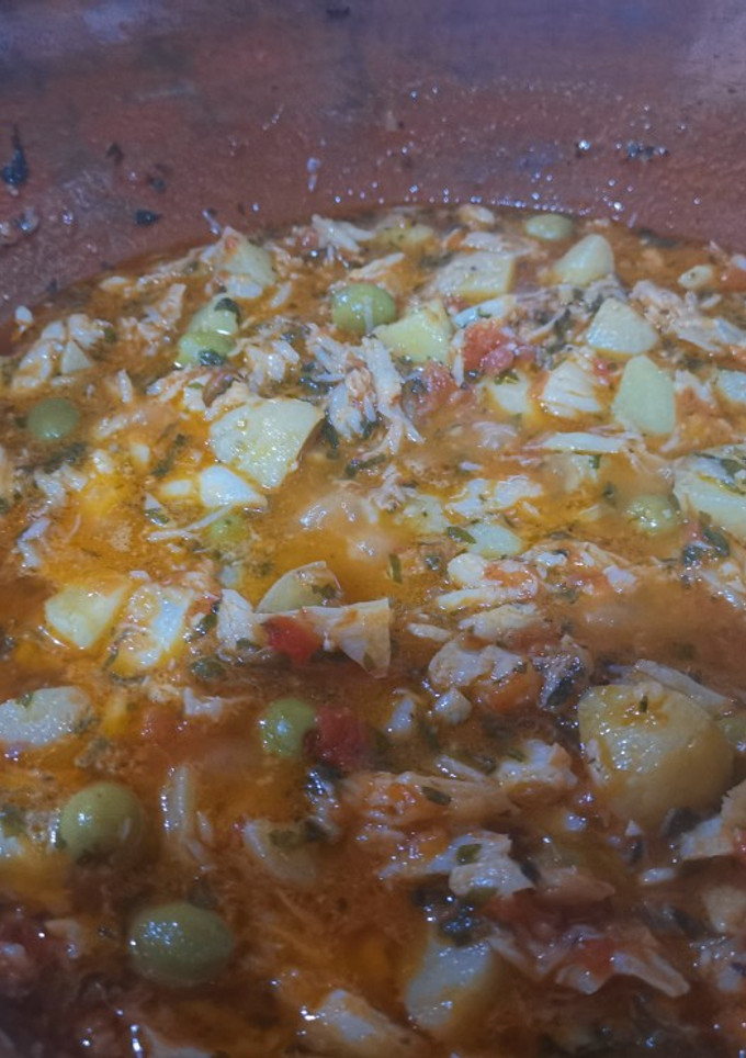 Una foto de Bacalao a la Vizcaína