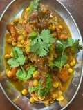 Ragda patties with beetroot aloo tikki