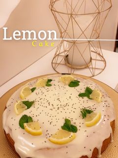 صورة لوصفة كيكة الليمون 🍋🤍🤍