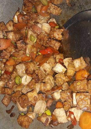 Foto resep Tumis tahu tempe wortel