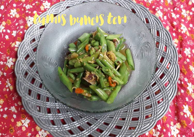 Langkah Menyiapkan Tumis bunter(tumis buncis teri) Lezat