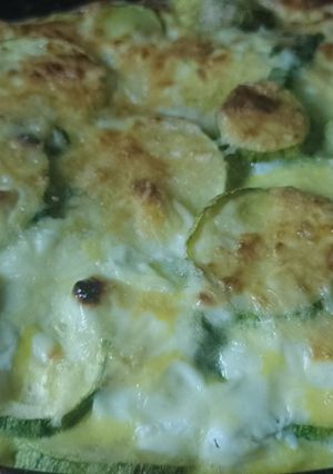 Una foto de Pastel de zapallitos gratinado