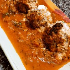A picture of Falahari kofta curry.