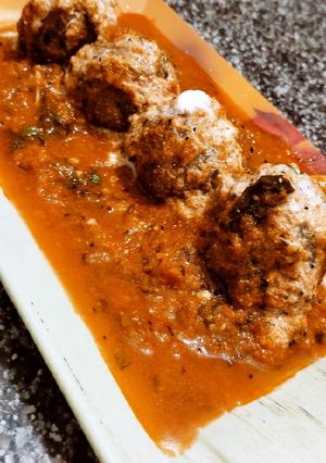 A picture of Falahari kofta curry.