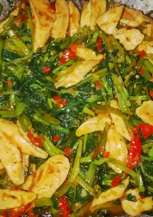 Foto resep Tumis kangkung dan otak -otak