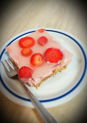 Diétás eper kocka recept fotója