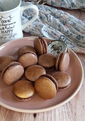 A picture of Chocolate Macarons 🍫.