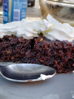 Una foto de Tarta de chocolate con plátanos