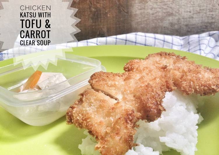 Resep Chicken Katsu with Tofu &amp; Carrot Clear Soup yang Sempurna