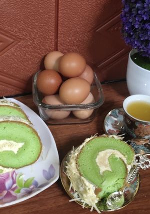Foto resep Bolu gulung pandan