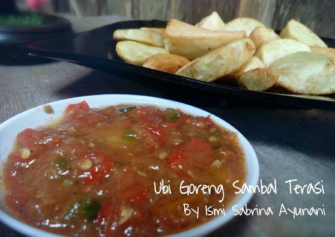 Standar Cara gampang buat Ubi Goreng Sambal Terasi seddaaap👍 dijamin nagih banget