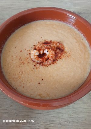 Una foto de Crema de pescado
