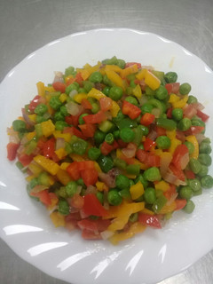 A picture of Buttered Sauteed mixed vegetables.