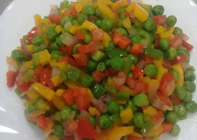 Buttered Sauteed mixed vegetables recipe main photo