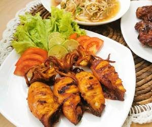 Cara Menyajikan Cumi Bakar Pedas Manis Praktis Enak