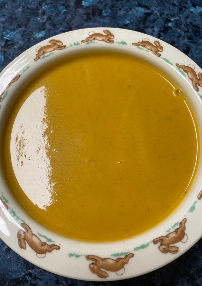 Una foto de Crema de calabaza con curry en Monsieur Cuisine