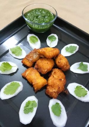 A picture of Fish pakoda.