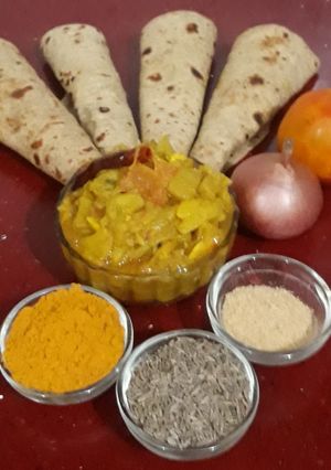 कटहल की सब्जी ग्रेवी वाली (kathal ki sabzi gravy wali recipe in Hindi) रेसिपी मुख्य फोटो