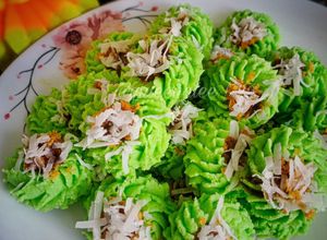 Gambar Onde - Onde Cookies {Biskut pandan gula Melaka}