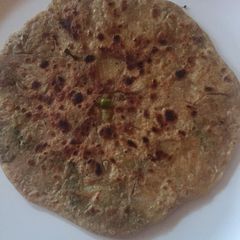 Green peas paratha A picture of Green peas paratha.