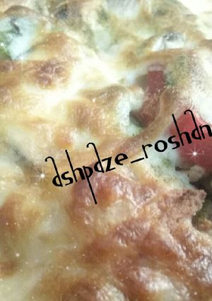 عکسی از دستور پیتزا با نون تست