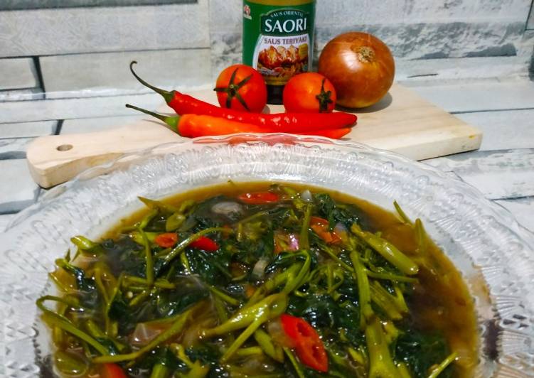 Tumis kangkung saori praktis