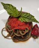 Spaghetti🍝 di riso integrali alla spirulina