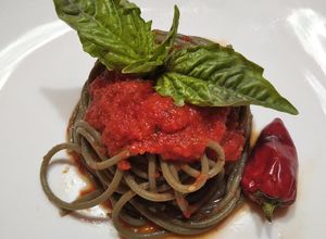 Foto di Spaghetti🍝 di riso integrali alla spirulina