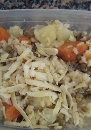 Una foto de Guiso vegan proteico y saludable