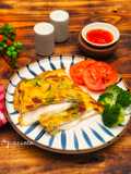 Broccoli Omelette Double Cheese