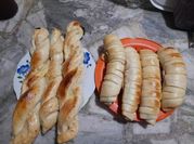 Una foto de pan casero salado