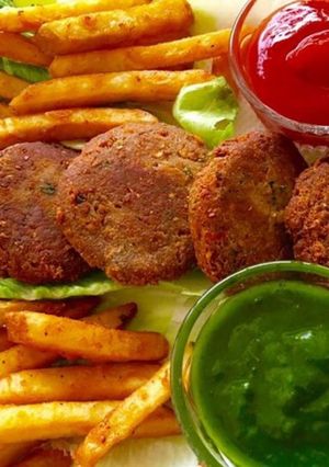 A picture of Beef Shami kabab.