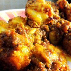 A picture of Prawns Ghee Roast.
