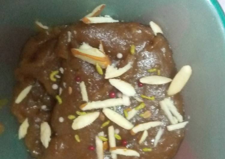 Step-by-Step Guide to Prepare Speedy Jaggery Wheat Halwa