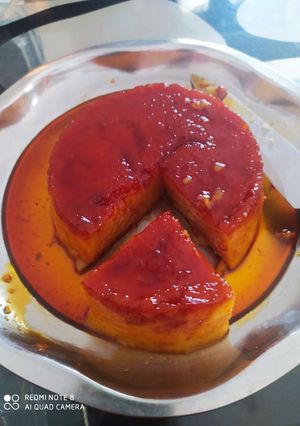 કેરેમલ બ્રેડ પુડિંગ(ceremal bread puding in Gujarati l રેસીપી મુખ્ય ફોટો