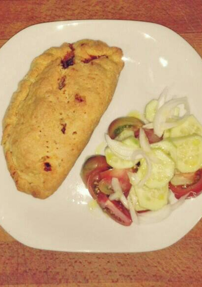 Una foto de Empanada casera vegana