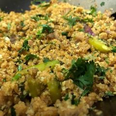 A picture of Bread upma.