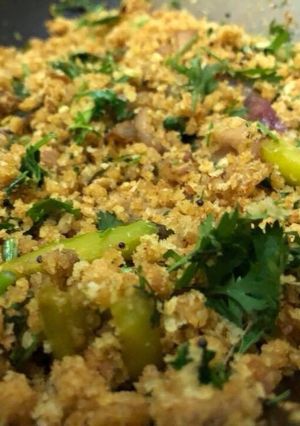 A picture of Bread upma.