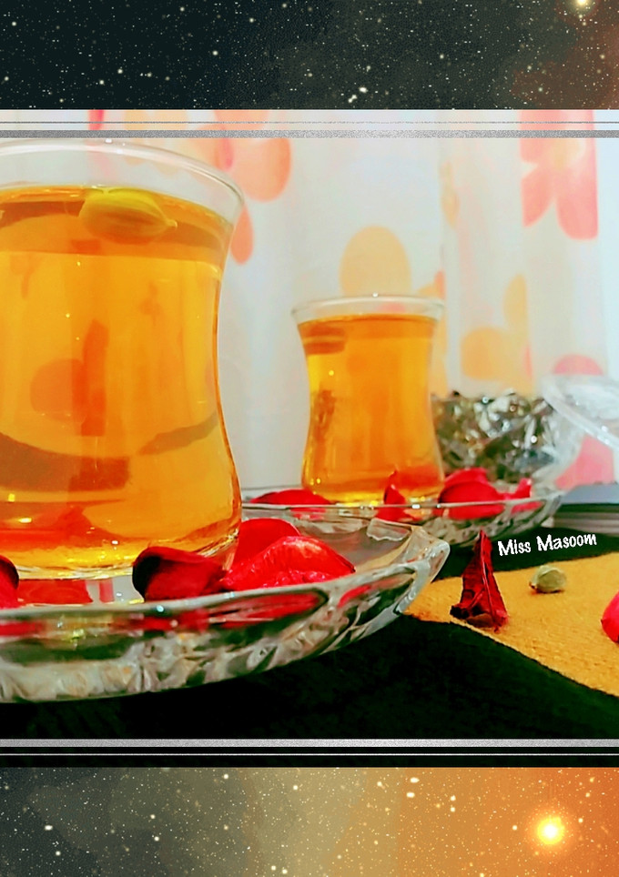 عکسی از دستور چای هل و زعفران