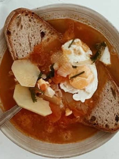 Foto de Sopa de Tomate e Ovo