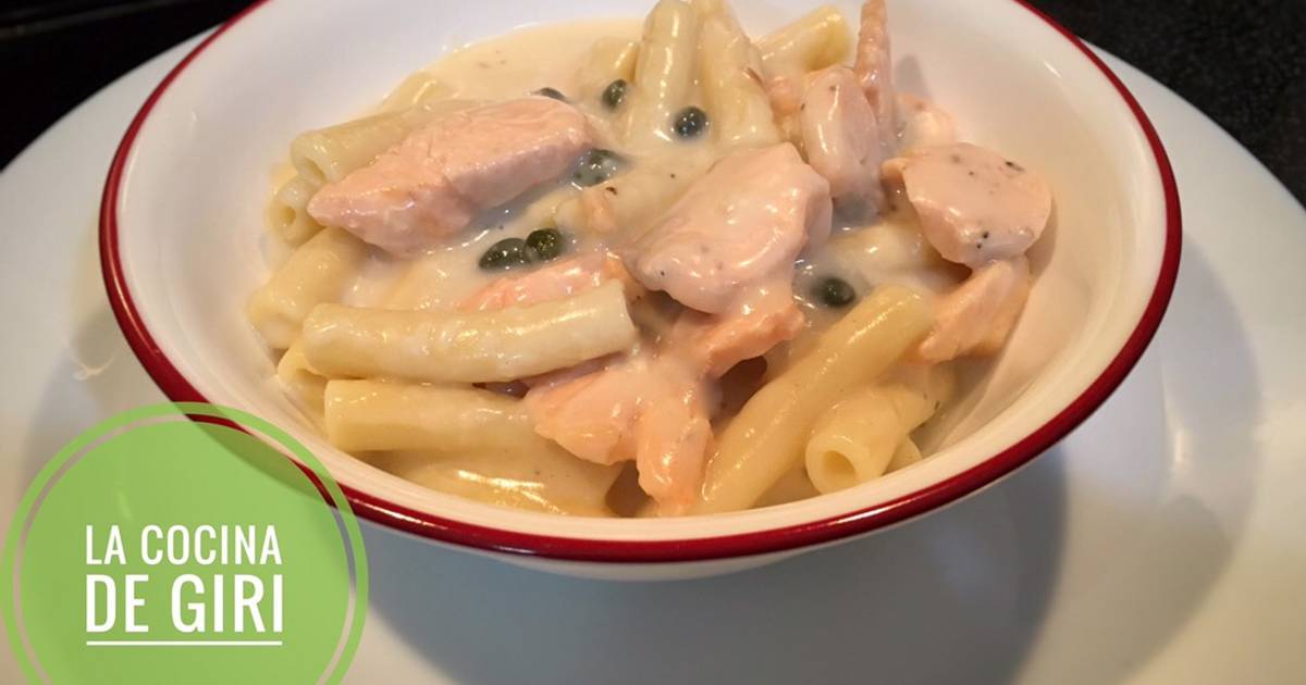 Ziti con salmón a la crema Receta de La Cocina de Giri Cookpad