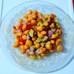 A picture of Boiled Chickpeas Chaat.